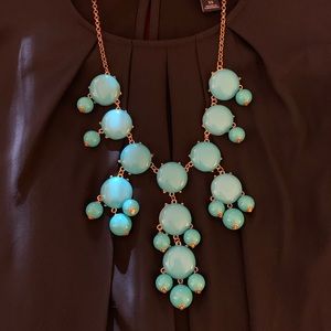Bubble Bib Statement Necklace, Turquoise